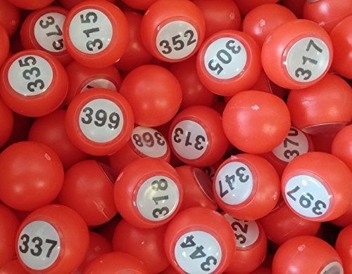Tombola Balls, 18mm, 301 to 400
