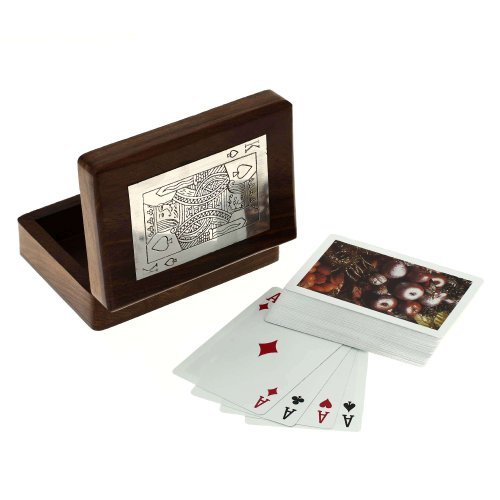 Boîtes en bois pour stockage carte à jouer titu...