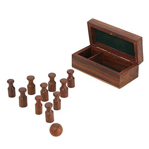 Miniature En Bois Bowling Set ; Jeu De Société ...
