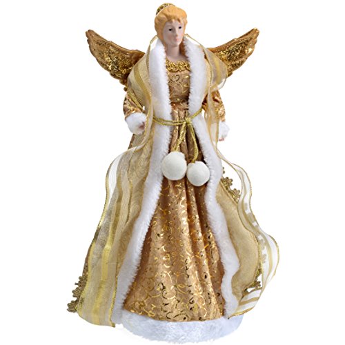 WeRChristmas Grande taille 44 cm "angel" décoration de sapin de noël doré 5055396981216 (5055396981216)