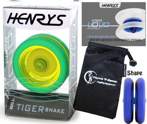 Henrys TIGER SNAKE YoYo (Vert/Jaune) Looping Tr...