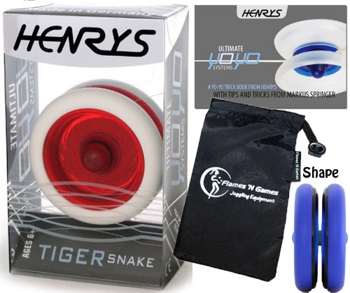 Henrys TIGER SNAKE YoYo (Blanc/Rouge) Looping T...