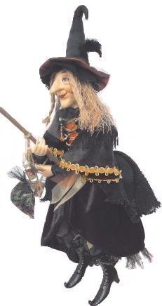 Sorcières de Pendle-Alice Nutter sorcières volantes (Noir) 24cm 5055411943083 Witches of Pendle