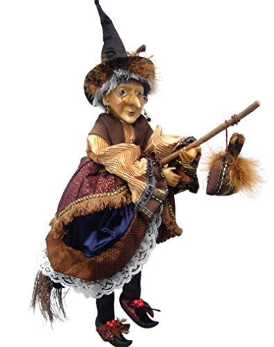 Sorcières de Pendle-Maureen sorcières volantes (Marron et Or) 50cm 5055411946183 Witches of Pendle