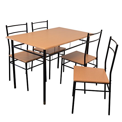 Table à manger cuisine port Housewares 5 pièce ...