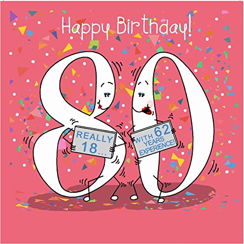 Joyeux anniversaire, 80 carte de voeux aujourd'...