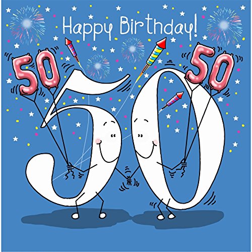 Joyeux anniversaire,  50 carte de voeux aujourd...