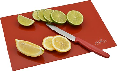 Planche à découper de cuisine en verre d'Harbou...