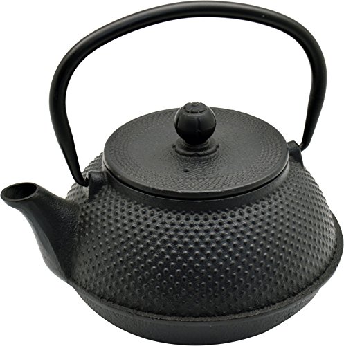 Théière japonaise Tetsubin cloutée en fonte d'A...