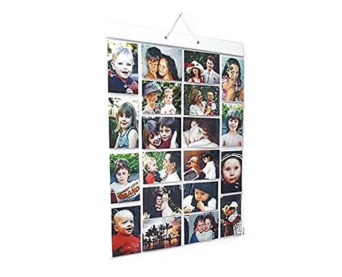 Poches photo Mega (Taille AA) Galerie Photo à Accrocher - 80 photos en 40 poches (réversible) à plat, claire, Large (A) Retail - 20 4x6" Pockets 5055432512039 Picture Pockets