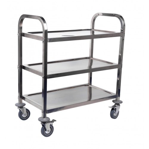 Viva Brite Chariot 3 étages en acier inoxydable (75 x 40,6 x 86 cm) 5055432782432 (5055432782432)
