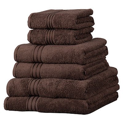 Set de 6 serviettes d'hôtel supreme en coton ég...