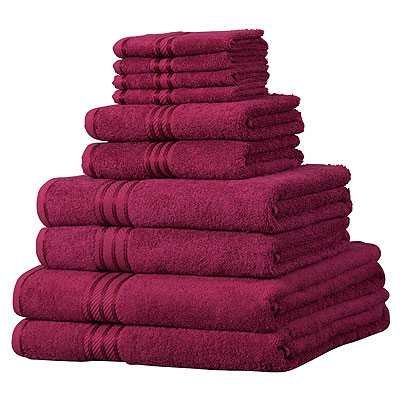 Assortiment de 10 serviettes supreme en coton é...