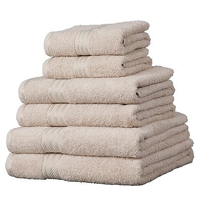 Set de 6 serviettes d'hôtel supreme en coton ég...