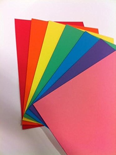 Intense Arc-en-ciel A4 160 g/m² brillant carte couleur arc-en-ciel (Lot de 70 feuilles) 5055440701340 Rainbow