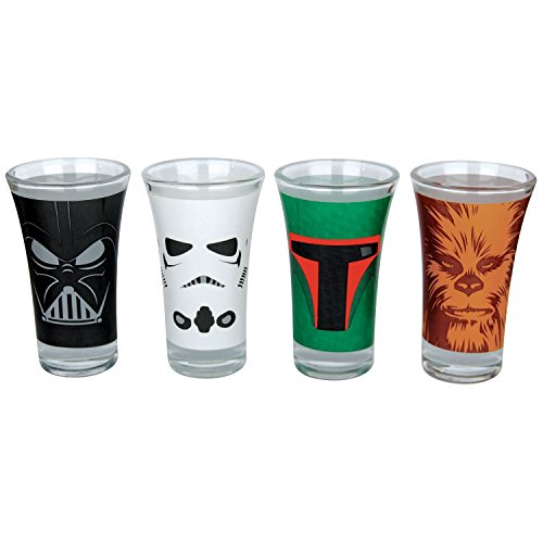 Set 4 verres à liqueur chewbacca darth vader st...