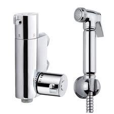 Thermostatic Muslim Shataff Bidet Douche Shower Toilet Spray Chromed Brass Kit Head by E-PLUMB 5055502307220 E-PLUMB