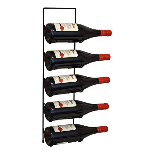 Casier à vin compact à fixer au mur en métal no...