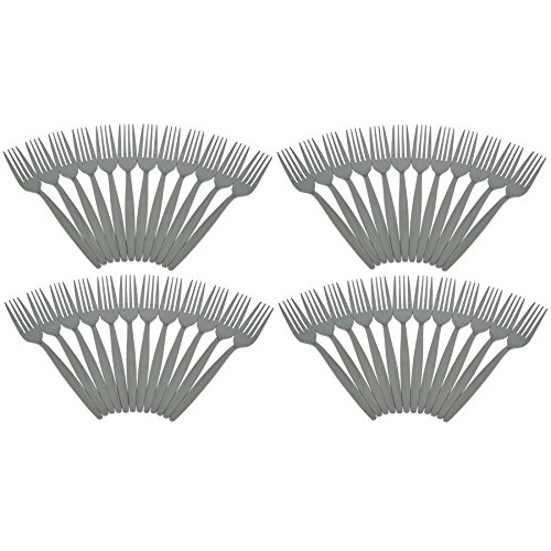 Lot de 48 fourchettes de dîner en acier inoxydable