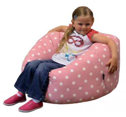 Gilda pouf poire Gilda Enfants et adolescents Bean Bag pouf poire TACHES ROSES tissu de coton - est pré rempli avec doublure interne. autres couleurs disponibles dans notre boutique Amazon code EAN 5055513024659 