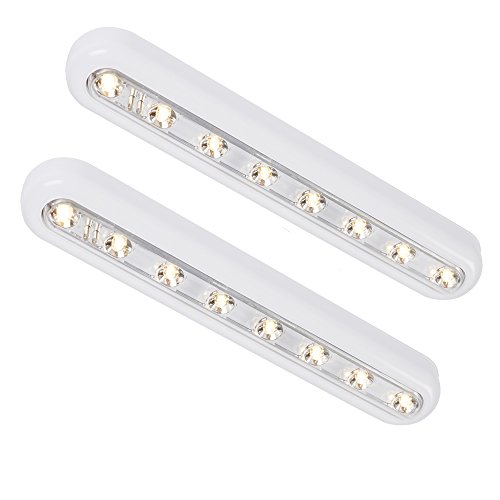 Lot de 2 x Lampes de Placard 'Tactile' à Piles ...