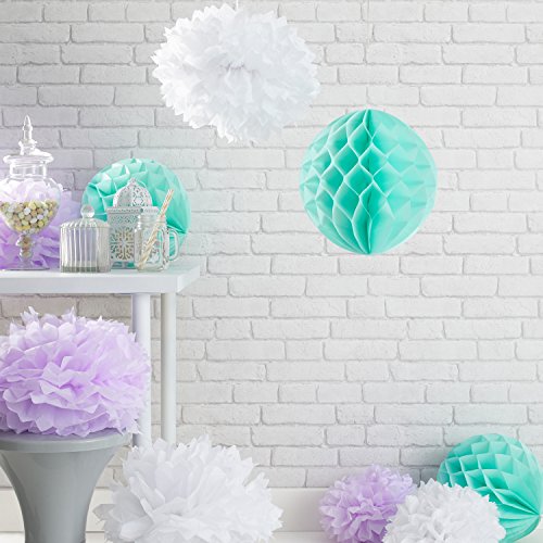 Assortiment de 9 Pompons et Boules Alvéolées La...