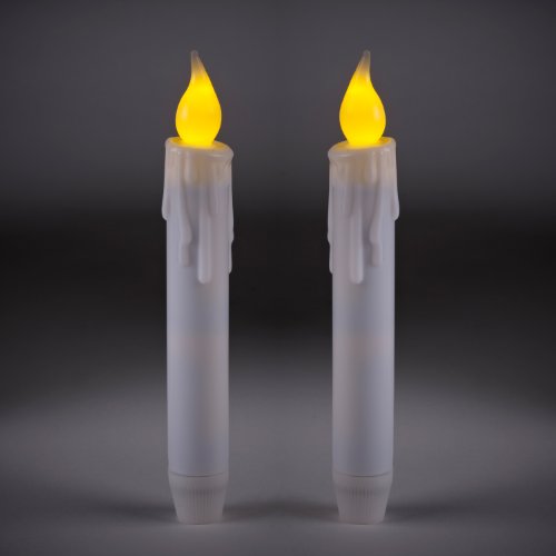 2 Bougies LED à Piles Avec Minuterie De 6 Heure...