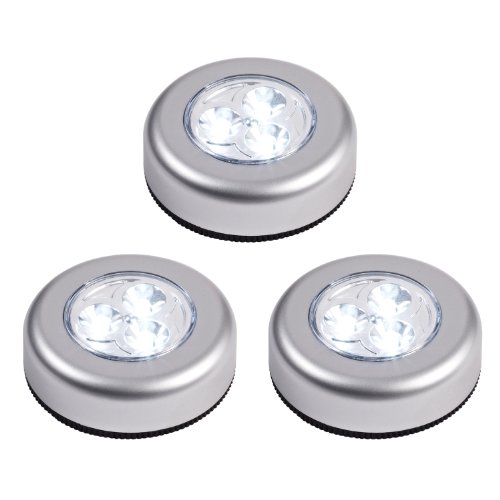 Lot de 3 Lampes Spots LED Autocollants à Piles ...