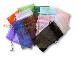 50 Noir Bijoux Mariage Cadeau En Organza Sacs d...