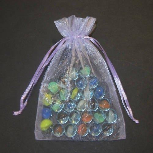 Lot de 50 sachets/pochettes en organza - Couleu...