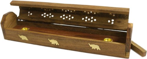 SP Encens Porte Encens en Bois Sheesham Trois Élèphant 31 cm code EAN 5055581601288 
