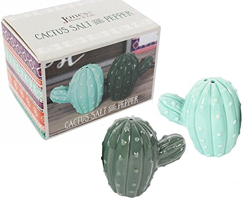 Jones Home & Gift Cactus Sel et Poivre Shaker Set 5055581667093 (5055581667093)
