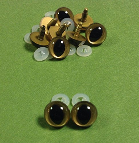 Lot de 5 paires de yeux de chat - Or avec embra...