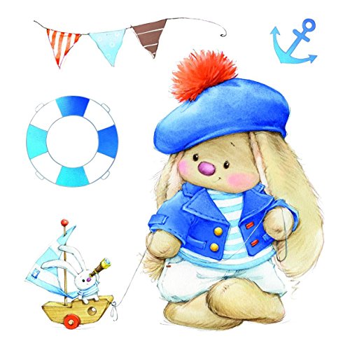 scrapberry de lapin d'été Joy Transparent Marin...