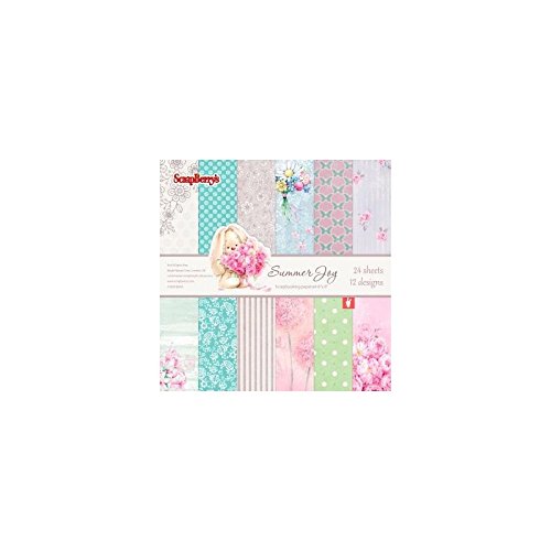 Scrapberry's Set de 24 feuilles de papier scrapbooking 15x15 cm "Summer Joy" de Scrapberry's code EAN 5055607947031 