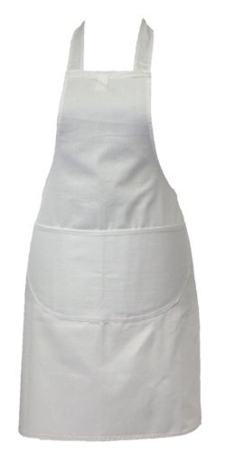 Chefs Apron Professional Quality White Butchers...