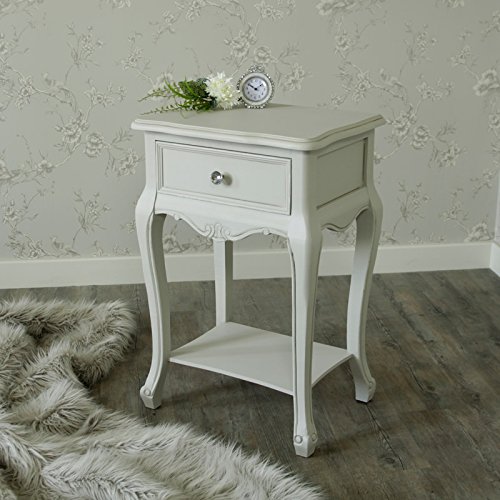 Melody Maison Elise de gamme Gris - 1 tiroir Lampe de table code EAN 5055630954105 