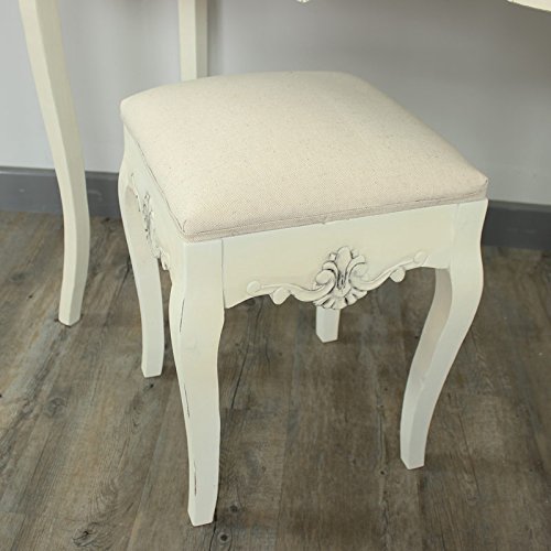 Gamme Belfort - Crème Tabouret de coiffeuse rem...