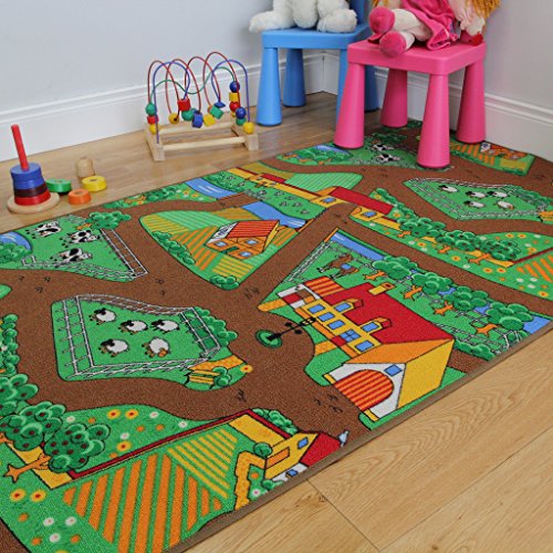 Tapis de jeu enfant La Vie À La Ferme - Tapis A...