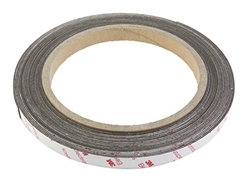 first4magnetsTM First4magnets NT12ABN-1 Bande magnétique souple Néodyme avec 3M auto adhésif 12,7 x 0,85 mm x 1 m 5055641241287 (5055641241287)