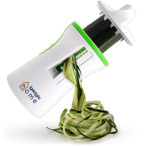 igadgitz Home Découpe légumes spirale julienne spiraliseur trancheur compacte avec 2 ans de garantie code EAN 5055644830051 