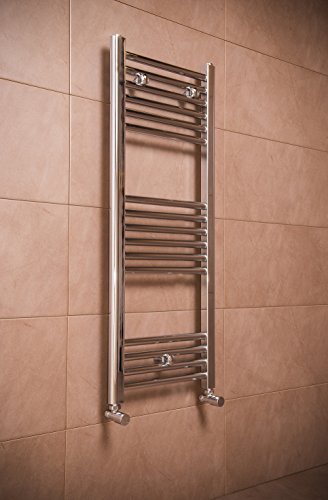 WarmeHaus Sèche-serviettes eau chaude 243W - 1000 x 395mm - Droit - Chrome - Radiateur salle de bain - Chauffage central code EAN 5055653221338 