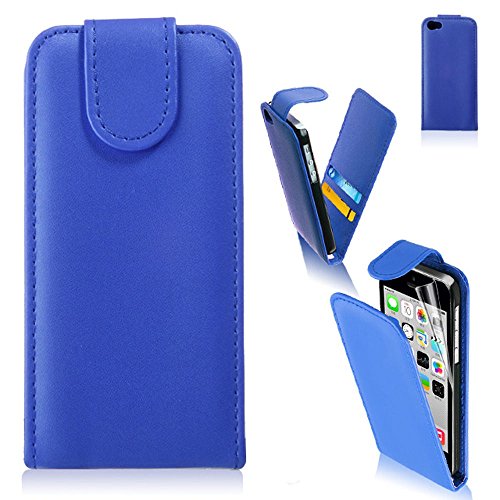 Nouveau Style iPhone 5/5S/5 g Bleu foncé portef...