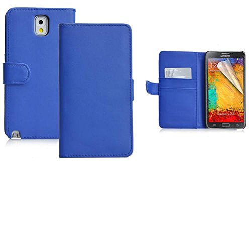 Nouveau Style Samsung Note 3 Étui à rabat bleu ...