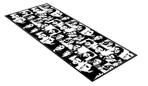L&S PRINTS FOAM DESIGNS Tapis de bar à motif Elvis noir et blanc code EAN 5055659540518 