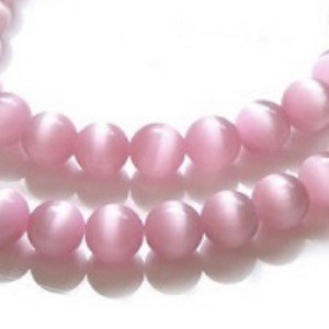 40 cm brins - Perles Rondes Oeil de chat 4 mm/e...