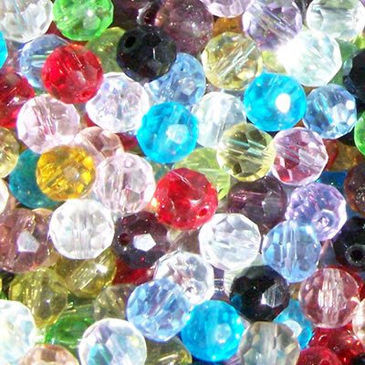 50 x 12 mm Perles en Verre Cristal à facettes -...