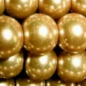 200 pièces 4 mm Perles en Verre - Brun doré - a...