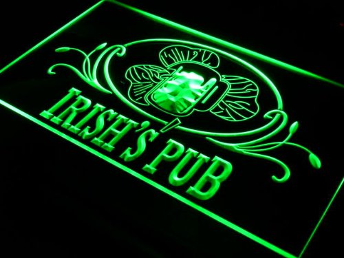 Enseigne Lumineuse s012-g Irish's Pub Bar Club ...