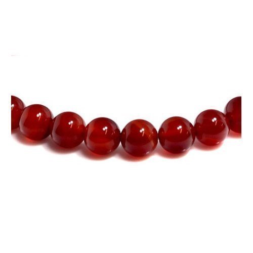 Charming Beads Fil De 45+ Rouge Cornaline 8mm Perles Rond - (GS5507-3) - Charming Beads code EAN 5055711104047 
